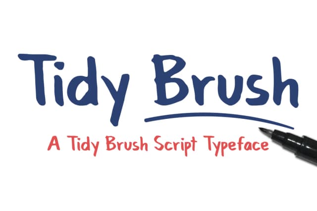 Tidy Brush Font by paramajandesign — Script Handwritten Font