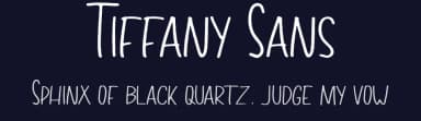 Tiffany Sans by Ardyana Types — Script Handwritten Font — thumbnail 2