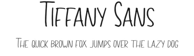 Tiffany Sans by Ardyana Types — Script Handwritten Font