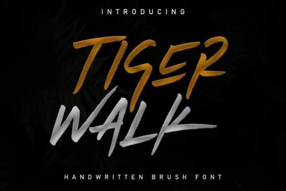 Tiger Walk Font by senoajifont — Script Handwritten Font