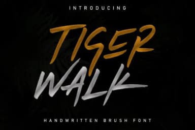 Tiger Walk Font by senoajifont — Script Handwritten Font — thumbnail 1