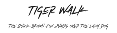Tiger Walk by Seno Aji — Script Handwritten Font — thumbnail 1