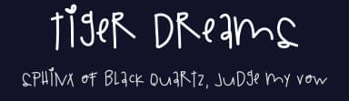 Tiger Dreams by Des Gomez — Script Handwritten Font — thumbnail 2