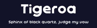 Tigeroa by Khurasan — Sans Serif Font — thumbnail 2