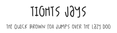 Tights Jays by Des Gomez — Script Handwritten Font — thumbnail 1