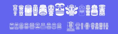 Tiki Idols by Woodcutter — Dingbats Font — thumbnail 3