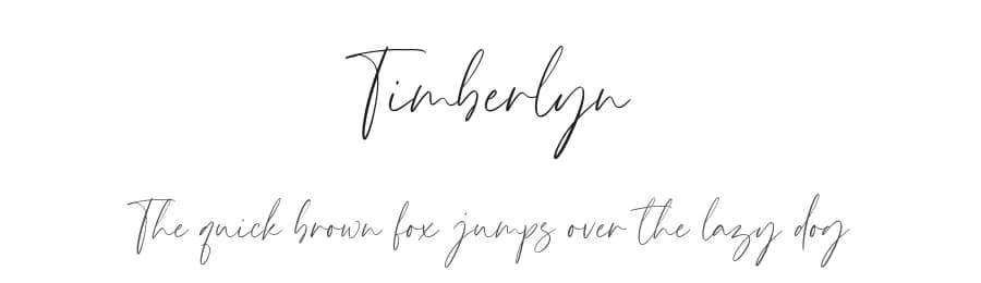 Timberlyn by Timur Type — Script Handwritten Font
