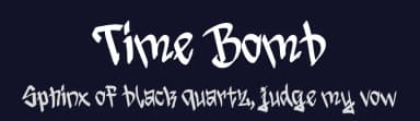 Time Bomb by Muslim Preneur Art — Script Handwritten Font — thumbnail 2