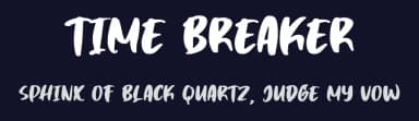 Time Breaker by Motokiwo — Script Handwritten Font — thumbnail 2