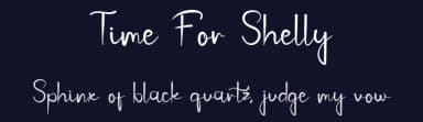 Time For Shelly by Erik Studio — Script Handwritten Font — thumbnail 2