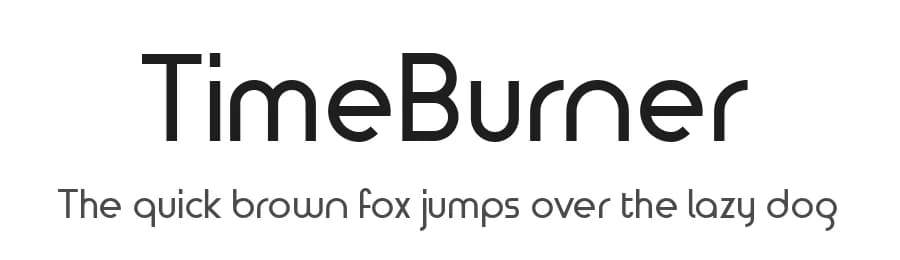 TimeBurner by NimaType — Sans Serif Font