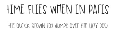 Time Flies When In Paris by Des Gomez — Script Handwritten Font — thumbnail 1