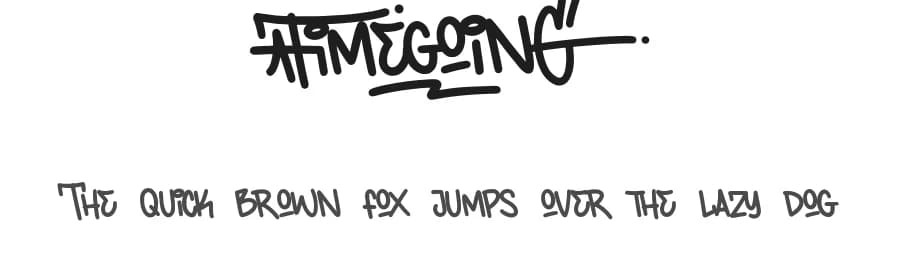 Timegoing by Allouse Studio — Script Handwritten Font