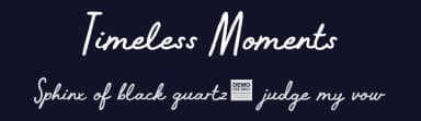 Timeless Moments by BLKBK Fonts — Script Handwritten Font — thumbnail 2