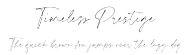 Timeless Prestige by Timur Type — Script Handwritten Font — thumbnail 1