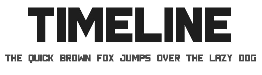 Timeline by Geronimo Font Studios — Sans Serif Font