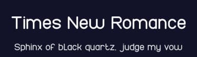 Times New Romance by weknow — Sans Serif Font — thumbnail 2