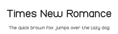 Times New Romance by weknow — Sans Serif Font — thumbnail 1