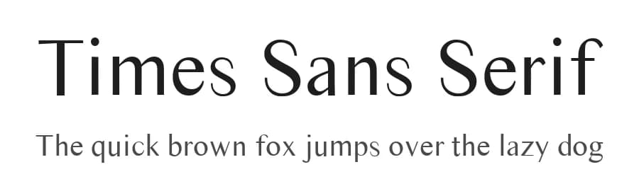 Times Sans Serif by royzera.com — Sans Serif Font