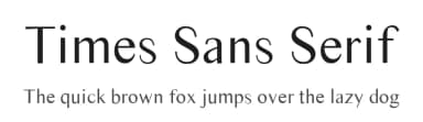 Times Sans Serif by royzera.com — Sans Serif Font — thumbnail 1