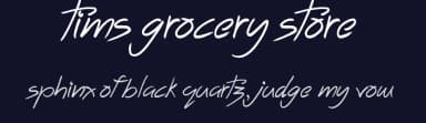 Tims Grocery Store by JSH creates — Script Handwritten Font — thumbnail 2