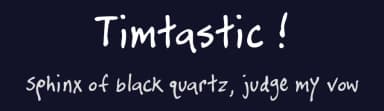 Timtastic ! by Tim Blount — Script Handwritten Font — thumbnail 2