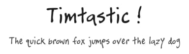 Timtastic ! by Tim Blount — Script Handwritten Font — thumbnail 1