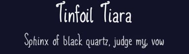 Tinfoil Tiara by Violet MX — Script Handwritten Font — thumbnail 2