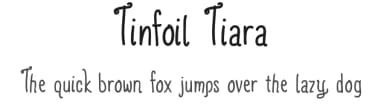 Tinfoil Tiara by Violet MX — Script Handwritten Font — thumbnail 1