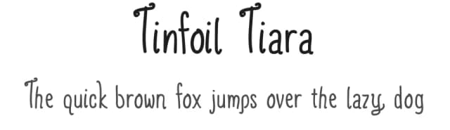 Tinfoil Tiara by Violet MX — Script Handwritten Font