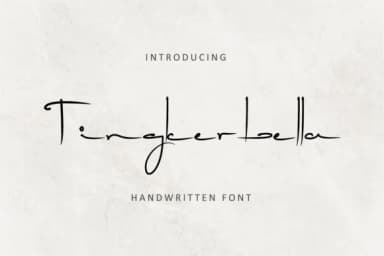 Tingkerbella Font by kammaqsum — Script Handwritten Font — thumbnail 1