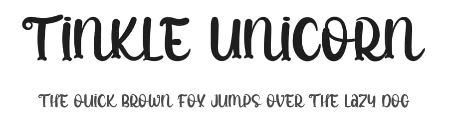 Tinkle Unicorn by Inermedia Studio — Script Handwritten Font