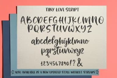 Tiny Love Duo Font by Pasha Larin — Script Handwritten Font — thumbnail 7