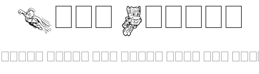 Tiny Heroes by imagex — Dingbats Font
