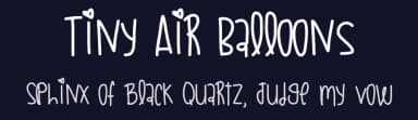 Tiny Air Balloons by Des Gomez — Script Handwritten Font — thumbnail 2