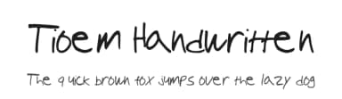 Tioem Handwritten by Tioem — Script Handwritten Font — thumbnail 1