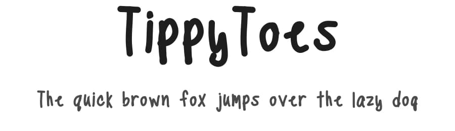 TippyToes by Emily Spadoni — Script Handwritten Font — preview 1