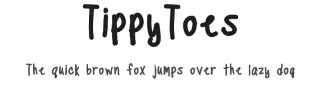 TippyToes by Emily Spadoni — Script Handwritten Font