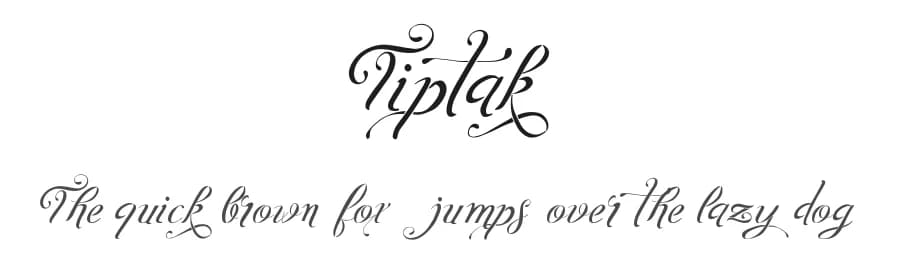 Tiptak by Digital Typeface Studio — Script Handwritten Font