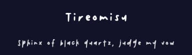 Tireomisu by tireomisu — Script Handwritten Font — thumbnail 2