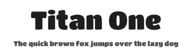 Titan One by Rodrigo Fuenzalida — Sans Serif Font — thumbnail 1