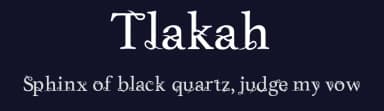 Tlakah by Galia Atri — Sans Serif Font — thumbnail 2