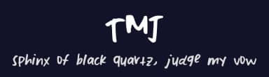 TMJ by Thomas Jones — Script Handwritten Font — thumbnail 2