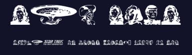 TNG Cast by Michael Gaines — Dingbats Font — thumbnail 2