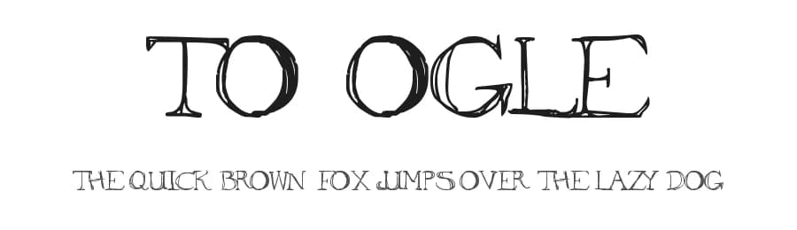 To Ogle by Zafer Ermis — Script Handwritten Font