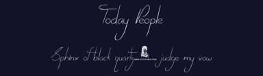 Today People by JSH creates — Script Handwritten Font — thumbnail 2