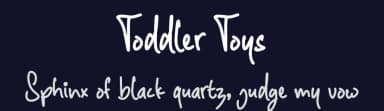 Toddler Toys by NJ Studio — Script Handwritten Font — thumbnail 2