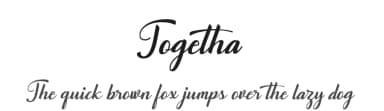 Togetha by 7NTypes — Script Handwritten Font — thumbnail 1