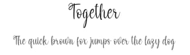 Together by Id: #774701 — Script Handwritten Font — thumbnail 1