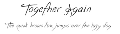 Together Again by JSH creates — Script Handwritten Font — thumbnail 1